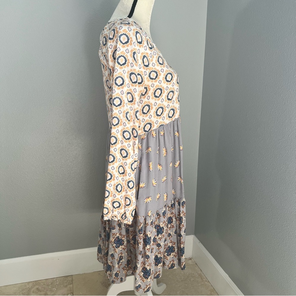 Matilda Jane Cream and Gray Lace Trim Dress - Picture 7 of 12